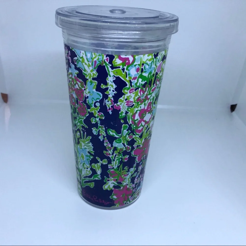 Lilly Pulitzer Plastic Tumbler Floral Print‎